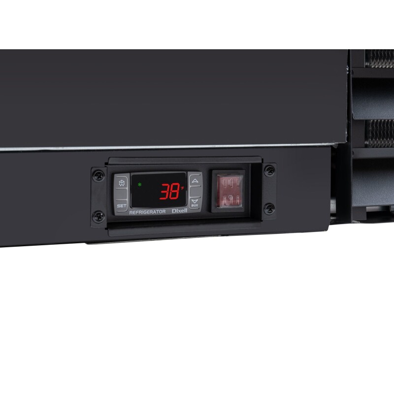 36 in. Commercial Bottle Cooler in Black with Built-In Opener, ETL Listed, 9 cu. ft KMBOC36BK, product image 12 of 13