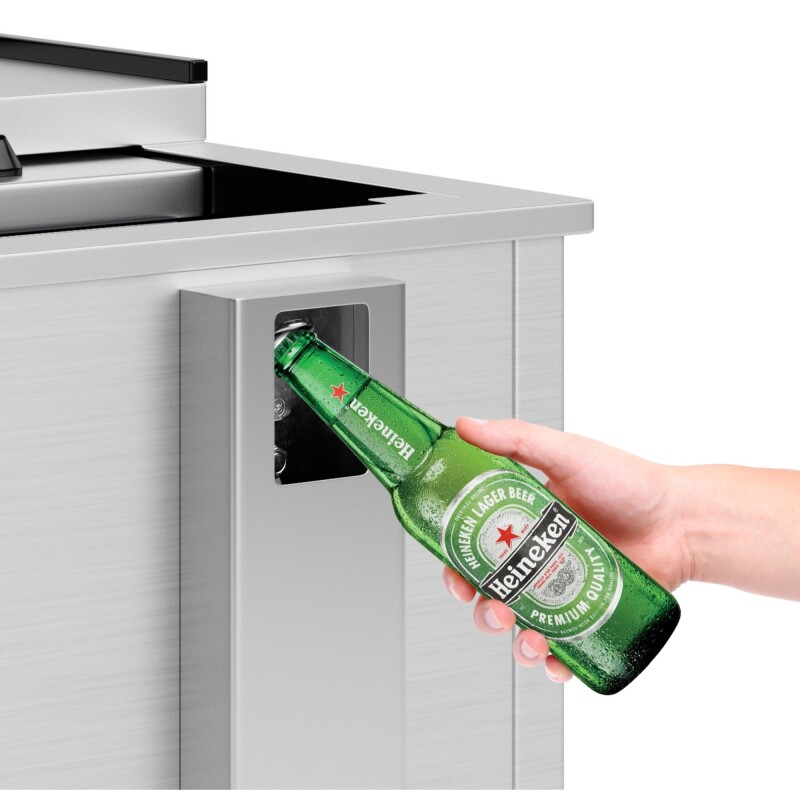 36 in. Commercial Bottle Cooler in Stainless-Steel with Built-In Opener, ETL Listed, 9 cu. ft KMBOC36SS, product image 4 of 13