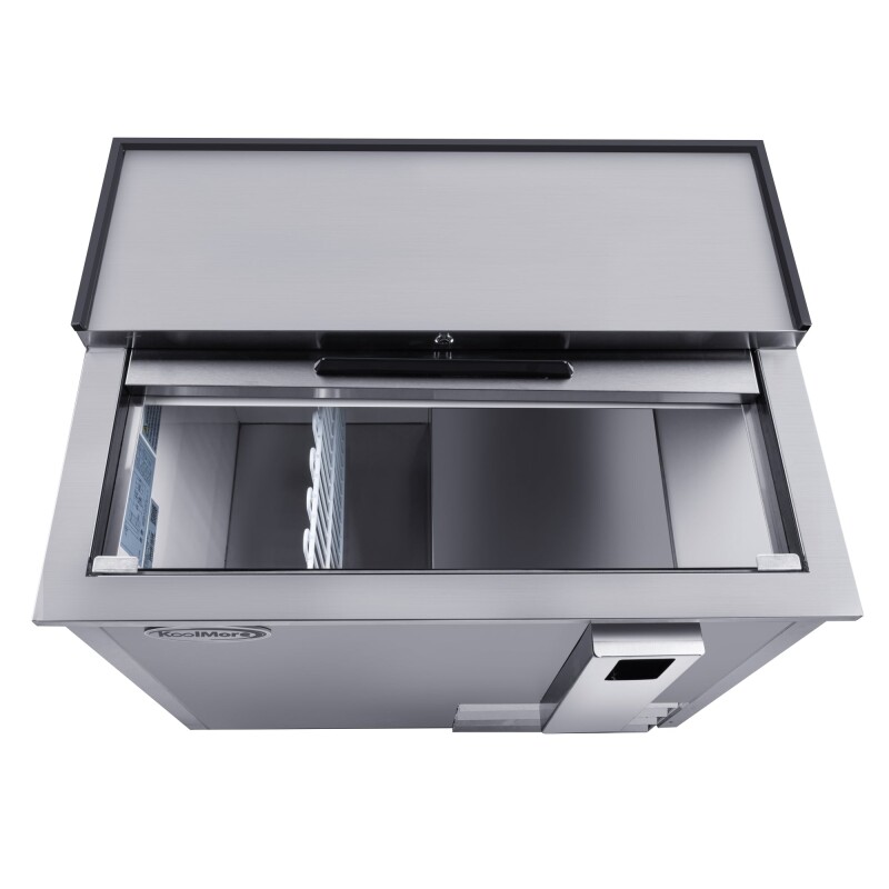 36 in. Commercial Bottle Cooler in Stainless-Steel with Built-In Opener, ETL Listed, 9 cu. ft KMBOC36SS, product image 10 of 13