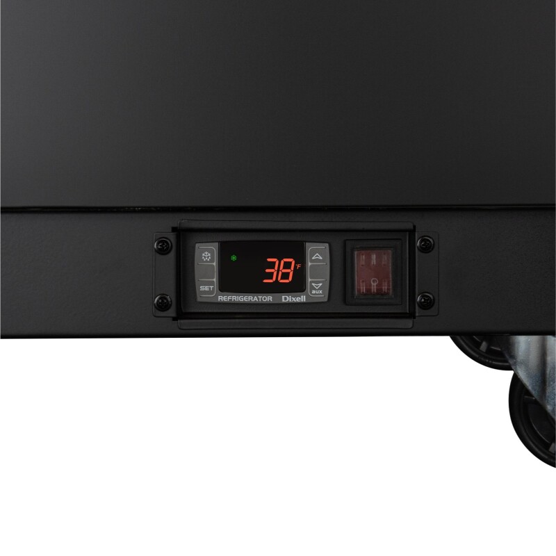 50 in. Commercial Bottle Cooler in Black with Built-In Opener, ETL Listed, 14 cu. ft KMBOC50BK, product image 11 of 12