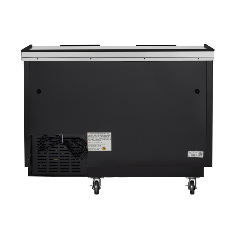 50 in. Commercial Bottle Cooler in Black with Built-In Opener, ETL Listed, 14 cu. ft KMBOC50BK, product image 12 of 12