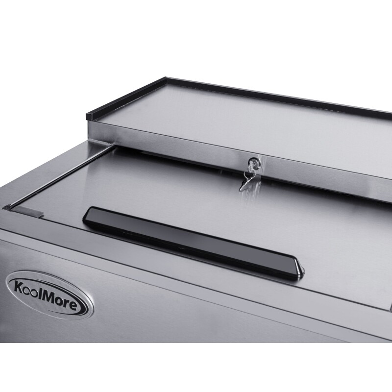 50 in. Commercial Bottle Cooler in Stainless-Steel with Built-In Opener, ETL Listed, 14 cu. ft KMBOC50SS, product image 7 of 12