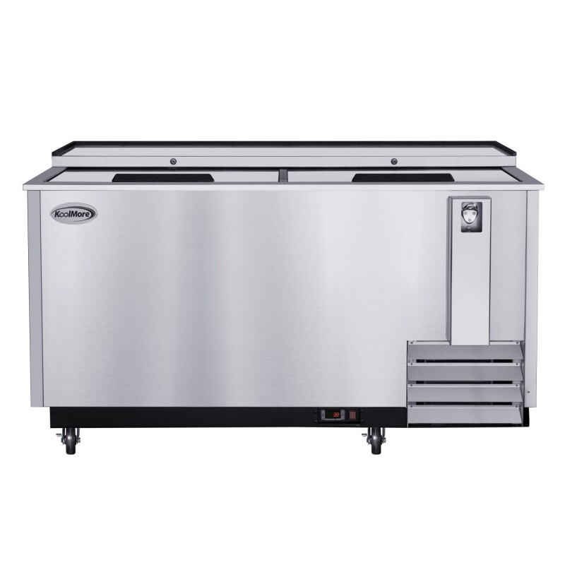 65 in. Commercial Bottle Cooler in Stainless-Steel with Built-In Opener, ETL Listed, 19 cu. ft KMBOC65SS