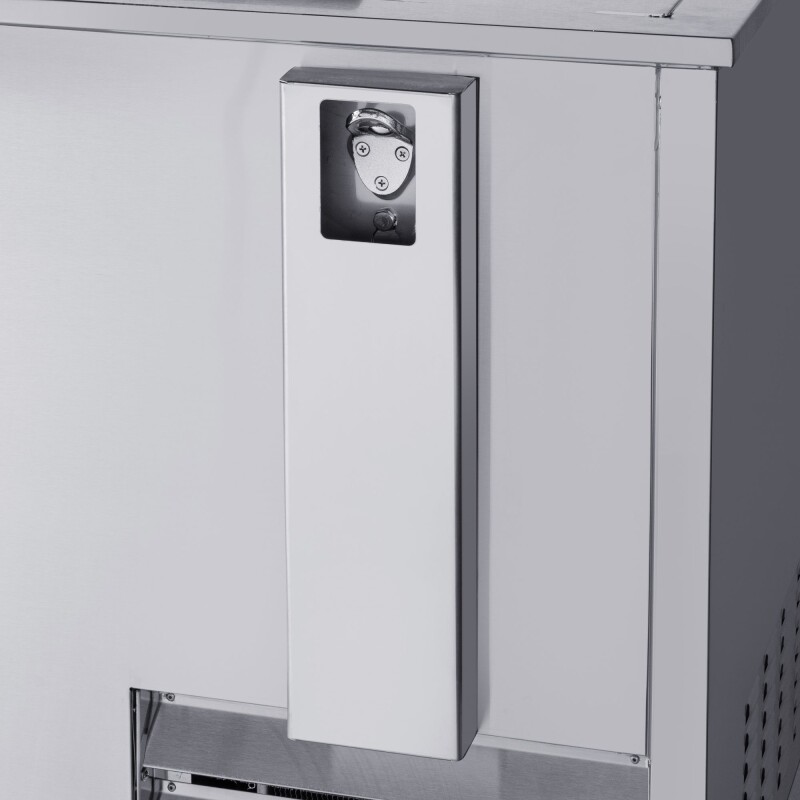 65 in. Commercial Bottle Cooler in Stainless-Steel with Built-In Opener, ETL Listed, 19 cu. ft KMBOC65SS, product image 9 of 12