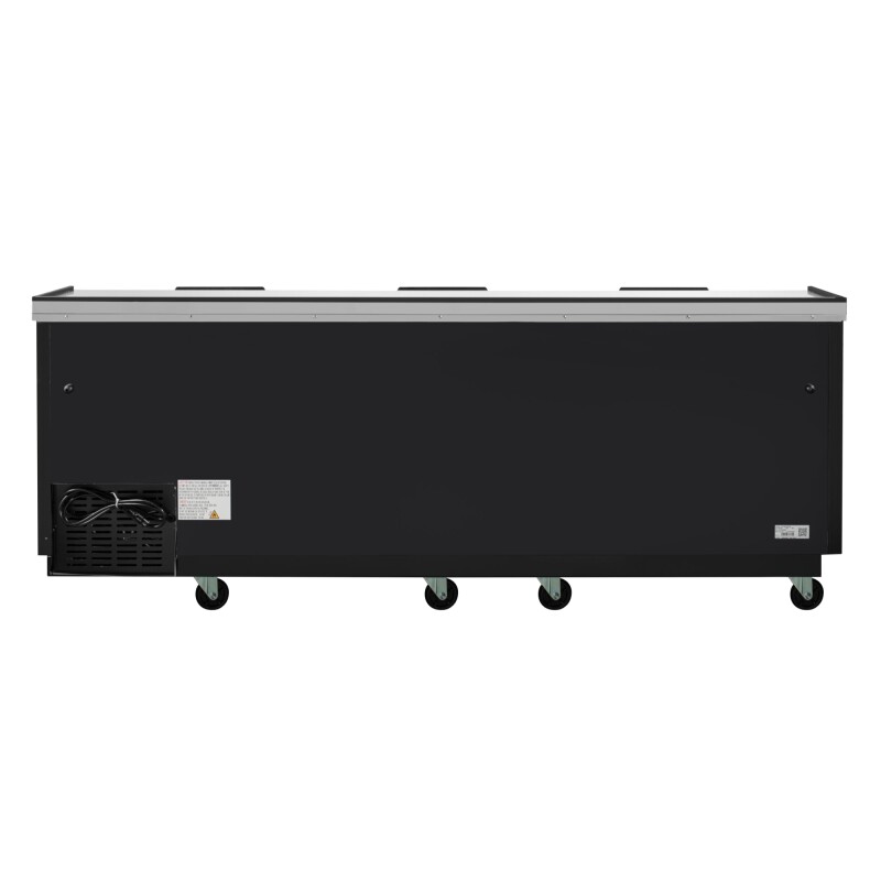 95 in. Commercial Bottle Cooler in Black with Built-In Opener, ETL Listed, 30 cu. ft KMBOC95BK, product image 12 of 12