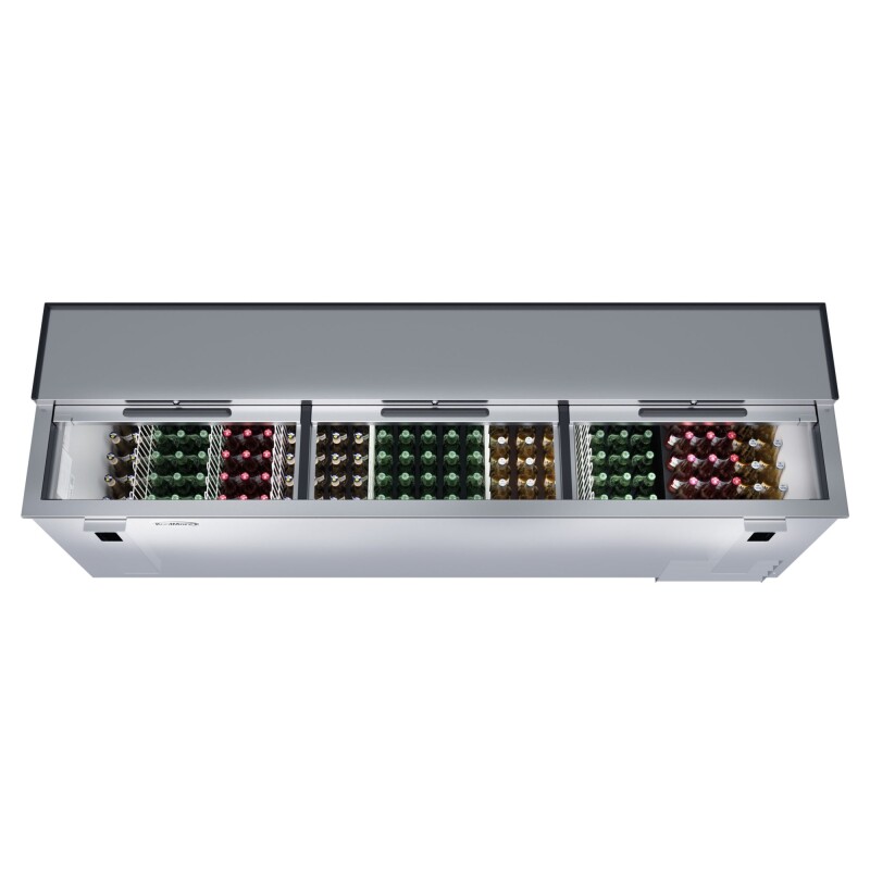 95 in. Commercial Bottle Cooler in Stainless-Steel with Built-In Opener, ETL Listed, 30 cu. ft KMBOC95SS, product image 2 of 12