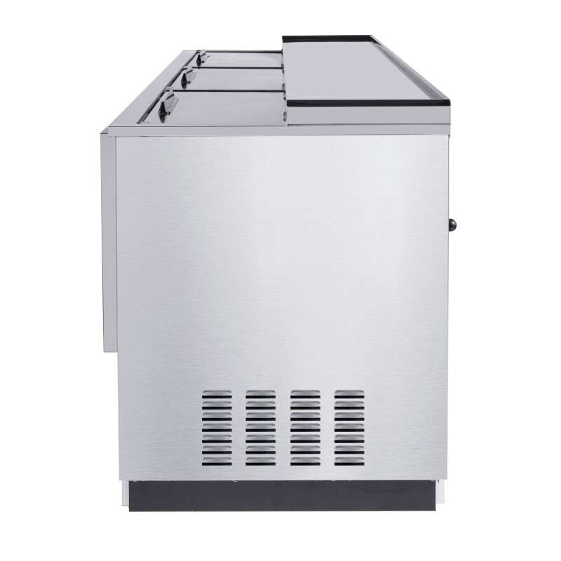 95 in. Commercial Bottle Cooler in Stainless-Steel with Built-In Opener, ETL Listed, 30 cu. ft KMBOC95SS, product image 8 of 12