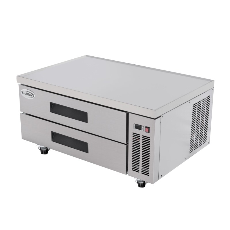 48 in. Commercial Chef Base Refrigerator Storage Cabinet for Cold Foods, Fresh Ingredients, and Condiments, Refrigerated Pull-Out Drawers, Rolling Caster Wheels, ETL Listed KMBR482D, product image 8 of 10