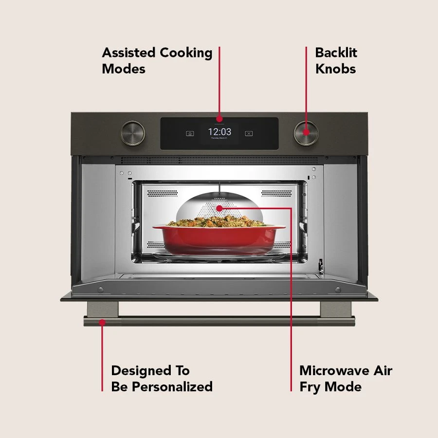 30" Built In Microwave Oven With Air Fry KMBS730SBE