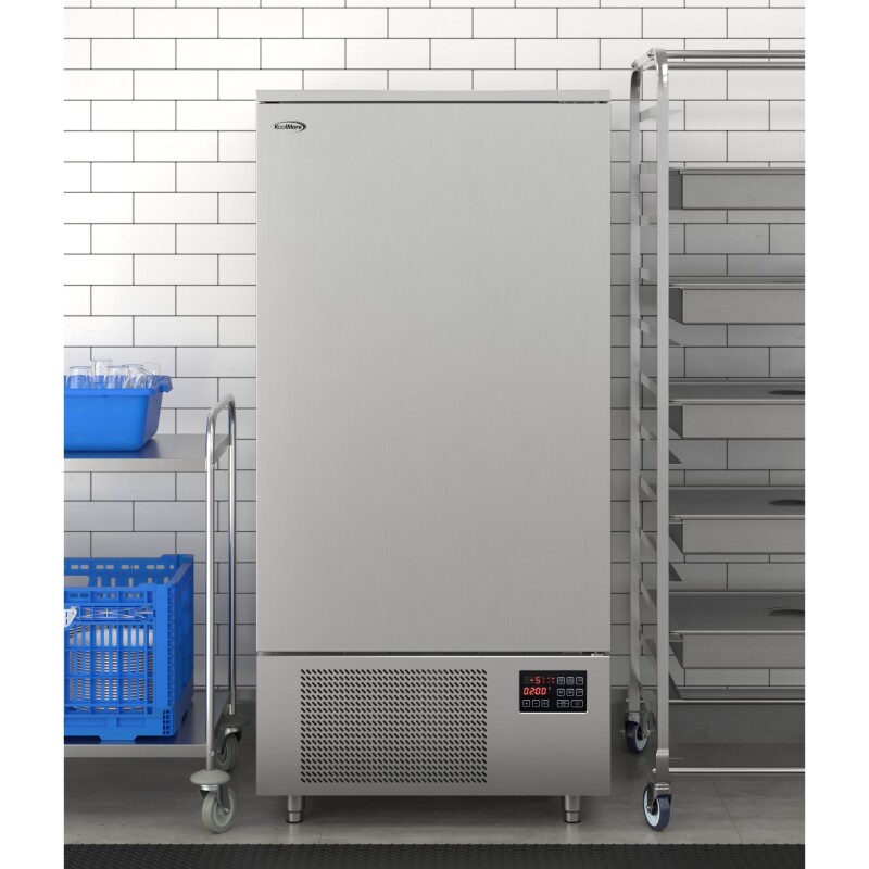 31 in. 10-Pan Commercial Reach-In Blast Chiller 88 lbs Rapid Chill / 77 lbs. Rapid Freeze with ETL for Safety and Sanitation in Stainless-Steel KMCBLC10