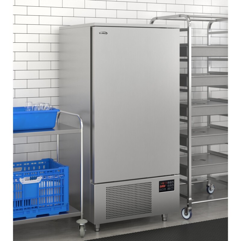 31 in. 10-Pan Commercial Reach-In Blast Chiller 88 lbs Rapid Chill / 77 lbs. Rapid Freeze with ETL for Safety and Sanitation in Stainless-Steel KMCBLC10