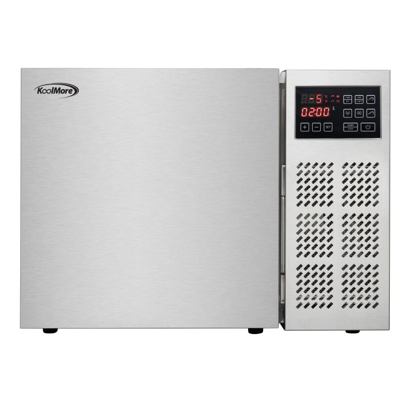 25 in. 3-Pan Commercial Countertop Blast Chiller 15 lbs Rapid Chill / 8.8 lbs Rapid Freeze with ETL for Safety and Sanitation in Stainless-Steel KMCBLC3