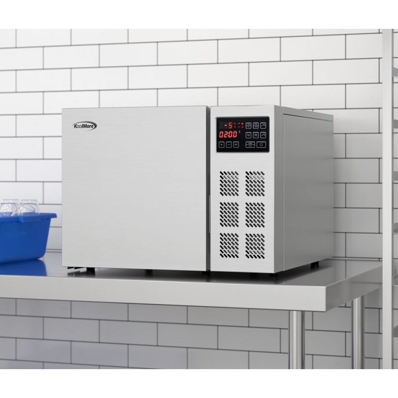 25 in. 3-Pan Commercial Countertop Blast Chiller 15 lbs Rapid Chill / 8.8 lbs Rapid Freeze with ETL for Safety and Sanitation in Stainless-Steel KMCBLC3