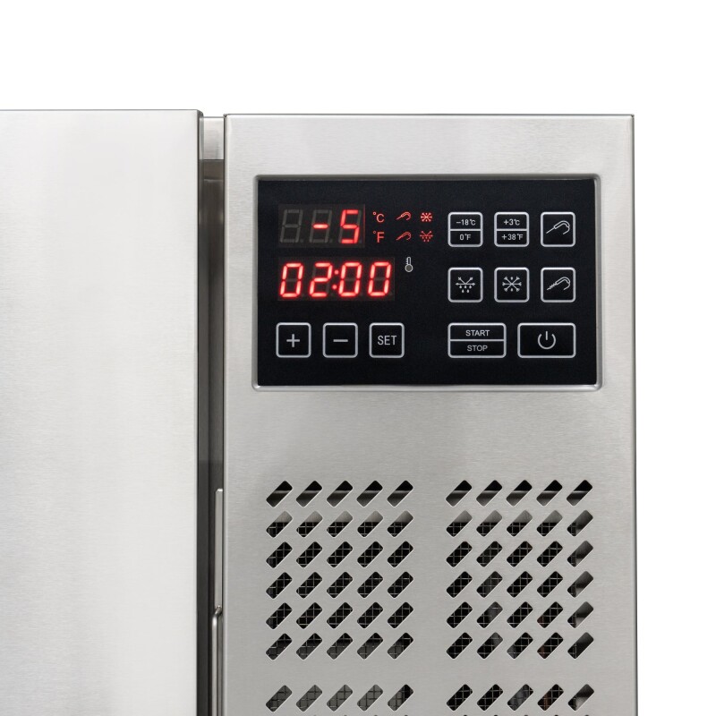25 in. 3-Pan Commercial Countertop Blast Chiller 15 lbs Rapid Chill / 8.8 lbs Rapid Freeze with ETL for Safety and Sanitation in Stainless-Steel KMCBLC3