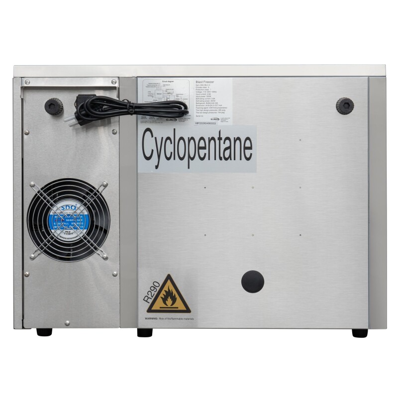 25 in. 3-Pan Commercial Countertop Blast Chiller 15 lbs Rapid Chill / 8.8 lbs Rapid Freeze with ETL for Safety and Sanitation in Stainless-Steel KMCBLC3