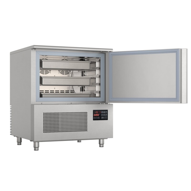 30 in. Commercial Countertop Blast Chiller 30 lbs Rapid Chill / 26.5 lbs Rapid Freeze with ETL for Safety and Sanitation with a 5-Pan Capacity in Stainless-Steel KMCBLC5
