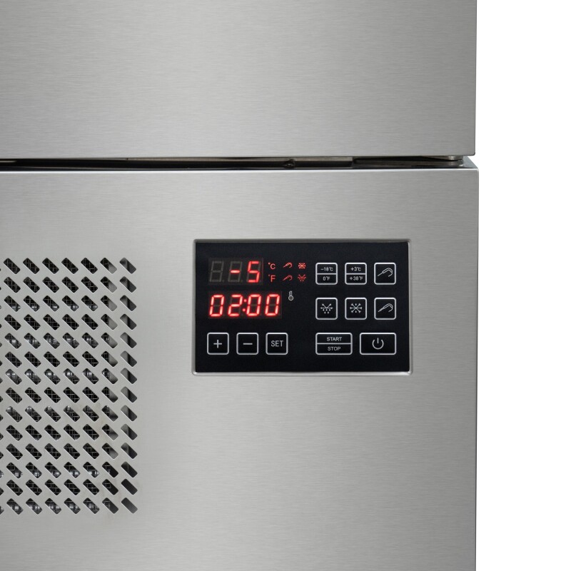 30 in. Commercial Countertop Blast Chiller 30 lbs Rapid Chill / 26.5 lbs Rapid Freeze with ETL for Safety and Sanitation with a 5-Pan Capacity in Stainless-Steel KMCBLC5
