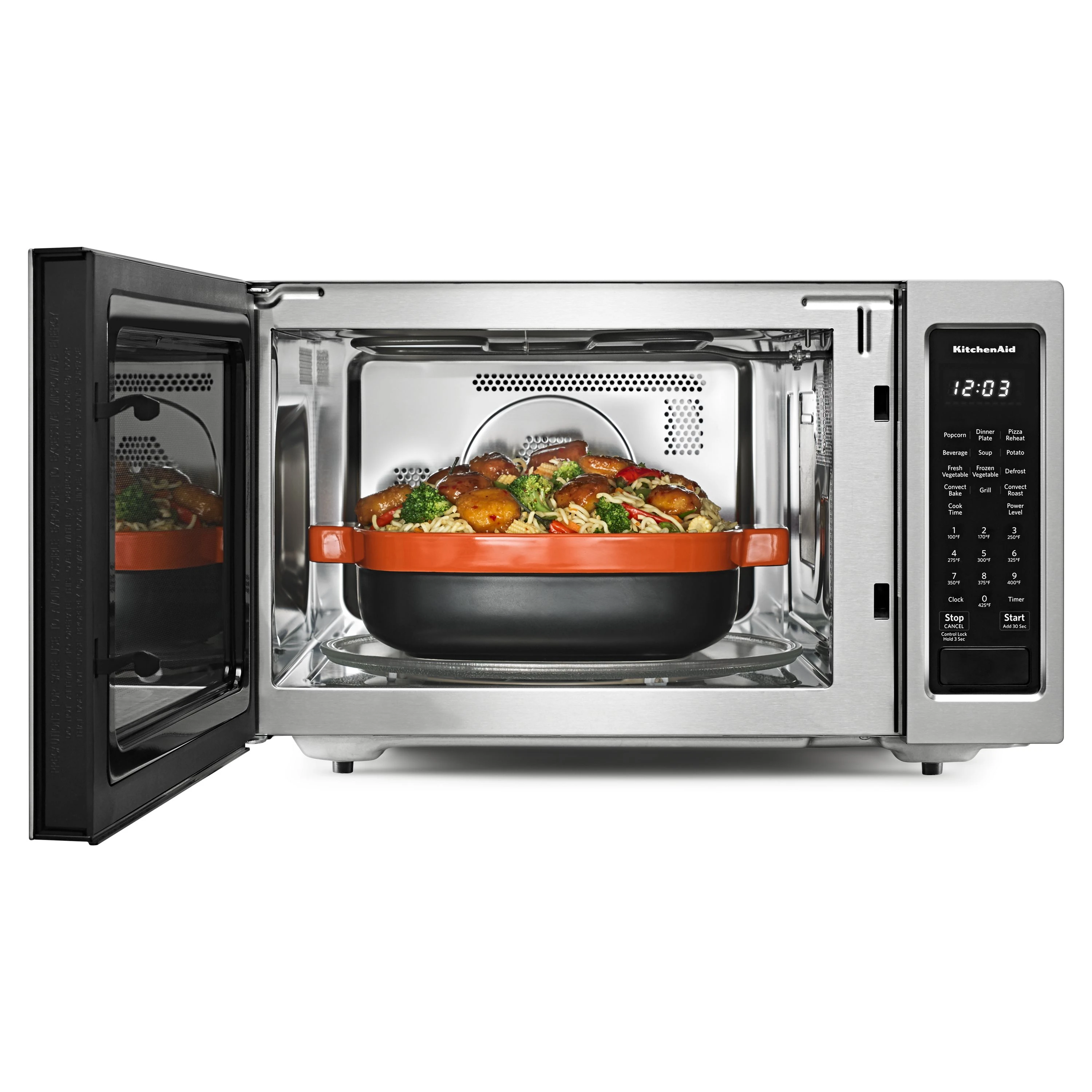 21 3/4" Countertop Convection Microwave Oven - 1000 Watt KMCC5015GSS