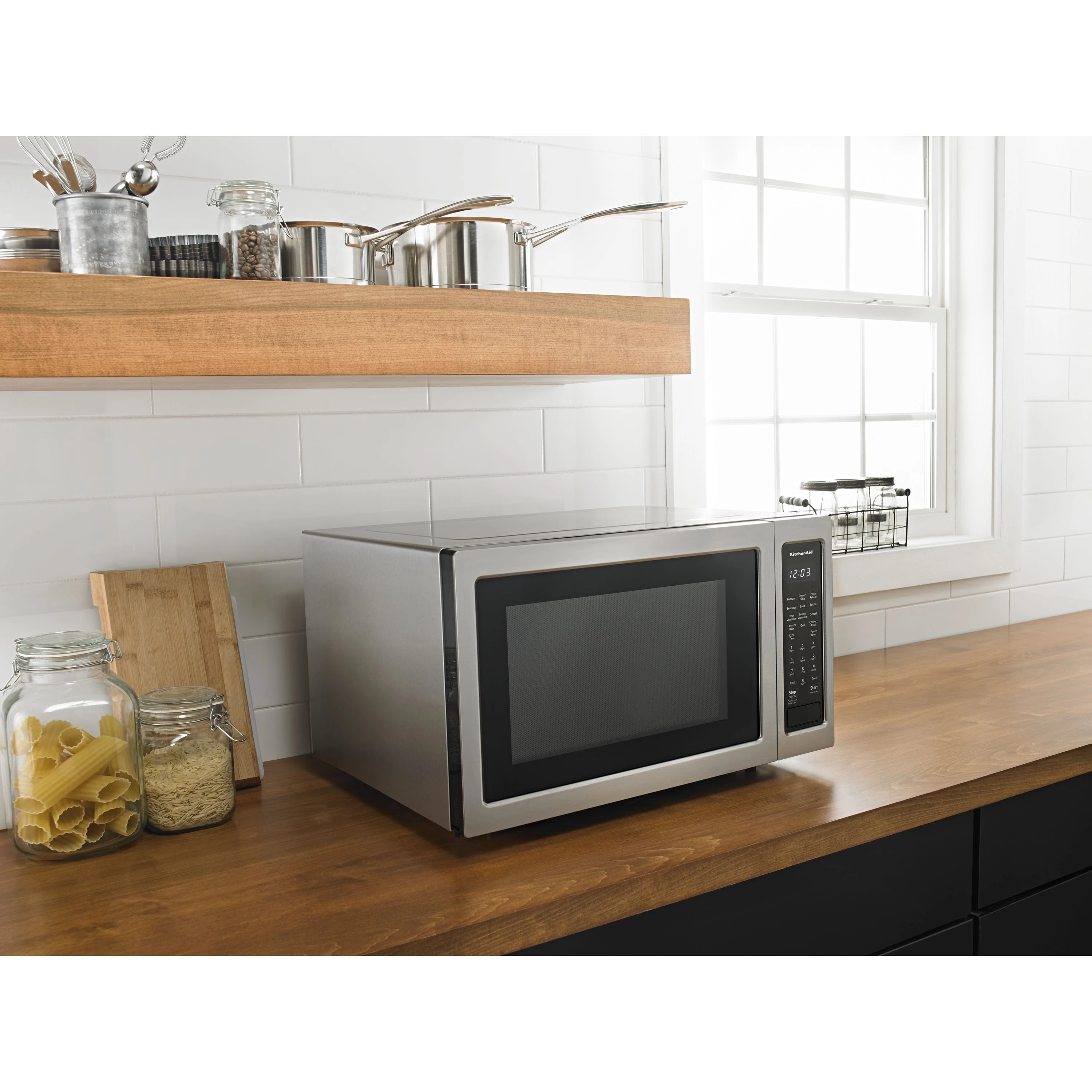 21 3/4" Countertop Convection Microwave Oven - 1000 Watt KMCC5015GSS
