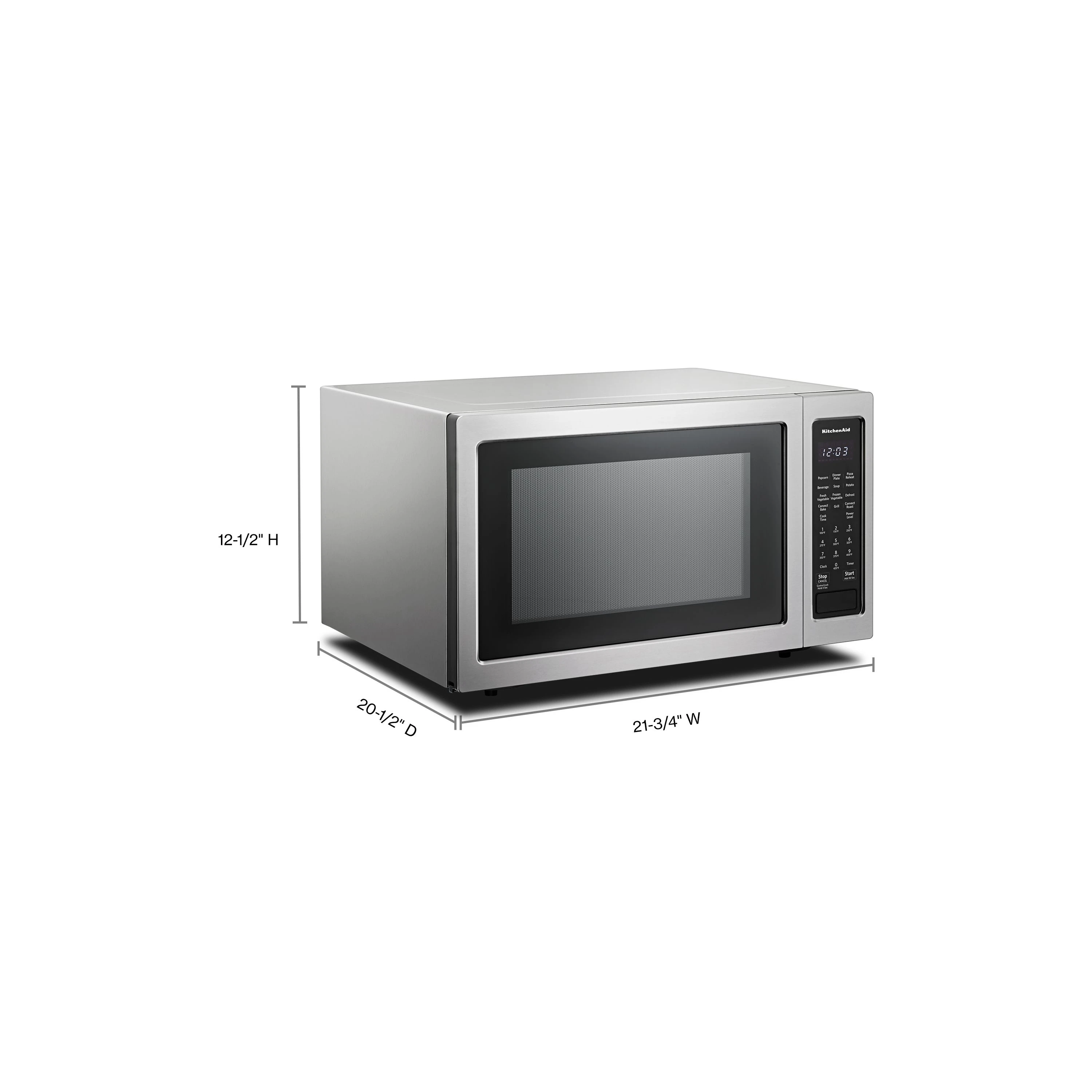 21 3/4" Countertop Convection Microwave Oven - 1000 Watt KMCC5015GSS