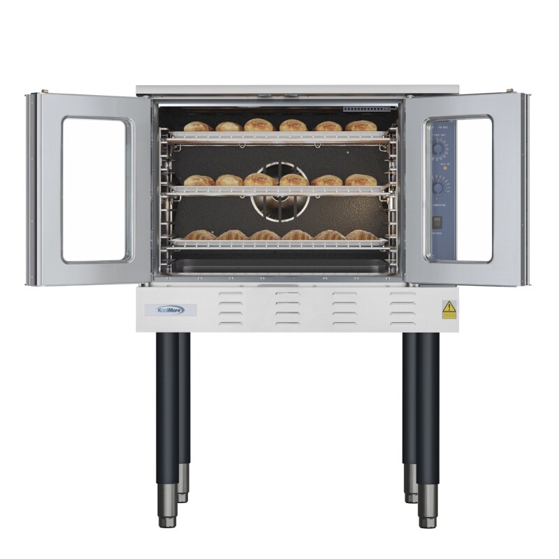 38 in. Full Size Single Deck Commercial LP Convection Oven 54,000 BTU KMCCO54LP, product image 2 of 13