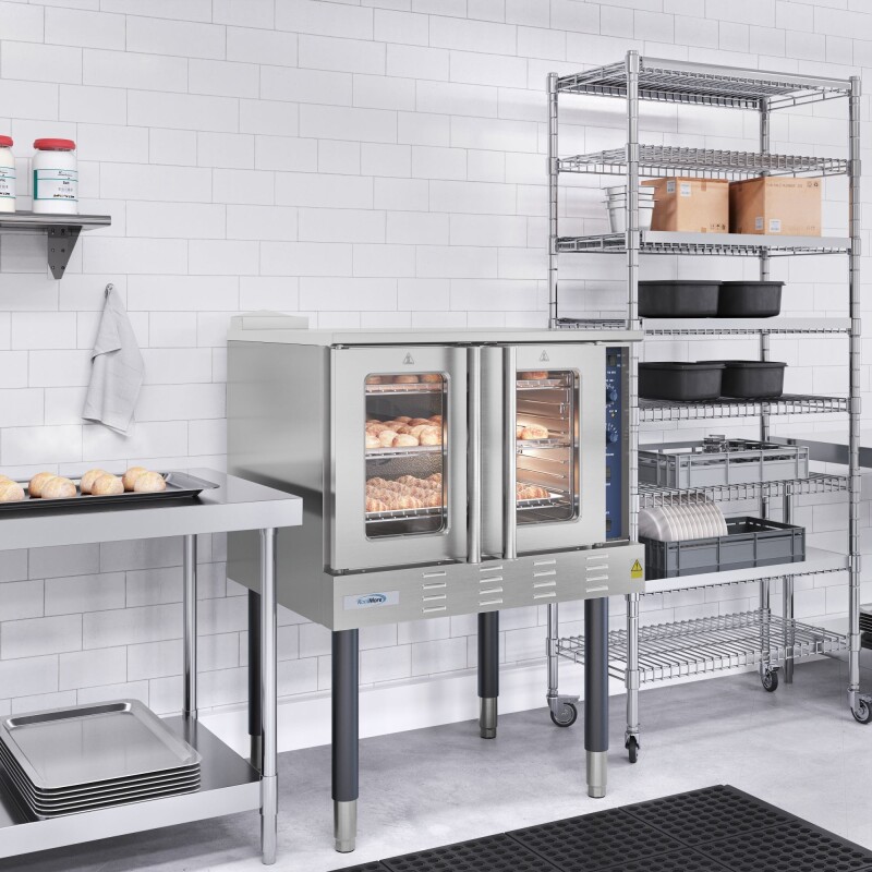 38 in. Full Size Single Deck Commercial LP Convection Oven 54,000 BTU KMCCO54LP, product image 6 of 13