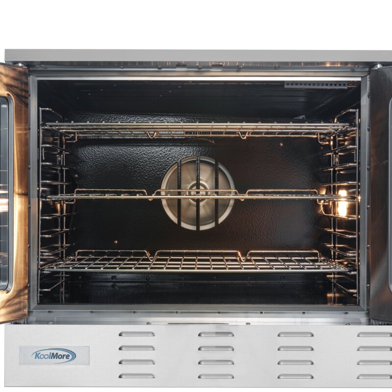 38 in. Full Size Single Deck Commercial LP Convection Oven 54,000 BTU KMCCO54LP, product image 8 of 13