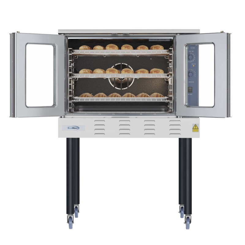 38 in. Full Size Single Deck Commercial LP Convection Oven 54,000 BTU With Casters KMCCO54LPC, product image 2 of 9