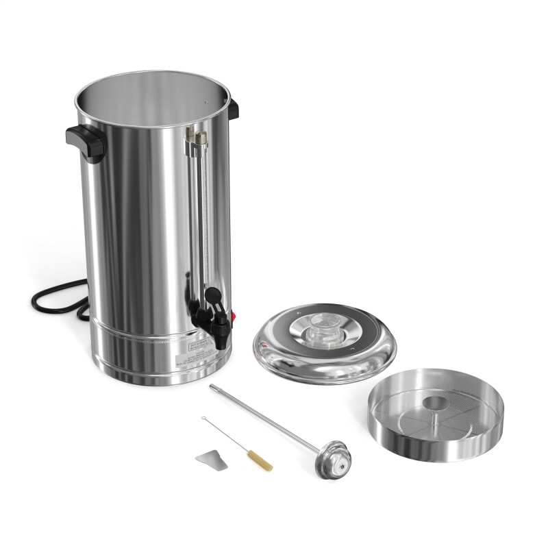 Electric 100 Cup Commercial Coffee Percolator in Stainless Steel KMCCP100, product image 3 of 12