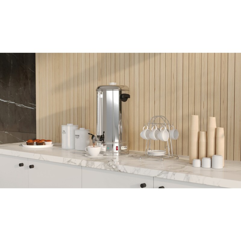 Electric 100 Cup Commercial Coffee Percolator in Stainless Steel KMCCP100, product image 6 of 12