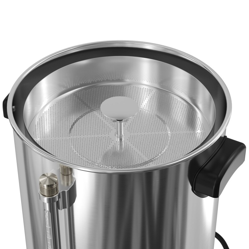 Electric 100 Cup Commercial Coffee Percolator in Stainless Steel KMCCP100, product image 7 of 12