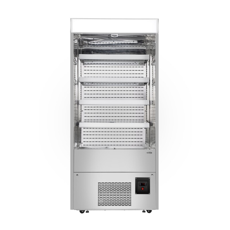 35.3 in. Open-Air Merchandiser Grab and Go Refrigerator, 18 cu. ft. in Stainless Steel KMCDA18CSS, product image 3 of 12
