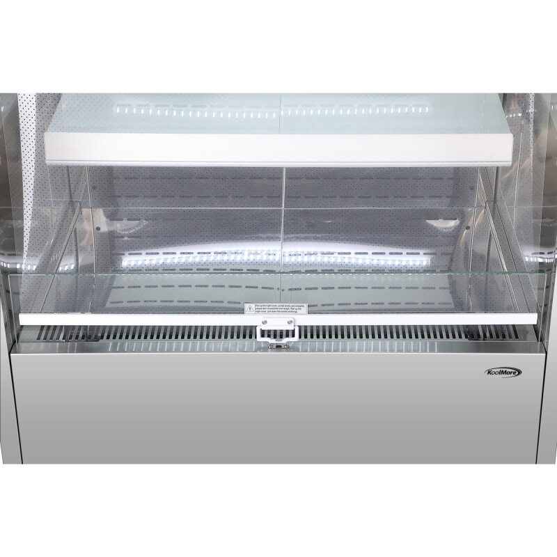 35.3 in. Open-Air Merchandiser Grab and Go Refrigerator, 18 cu. ft. in Stainless Steel KMCDA18CSS, product image 9 of 12