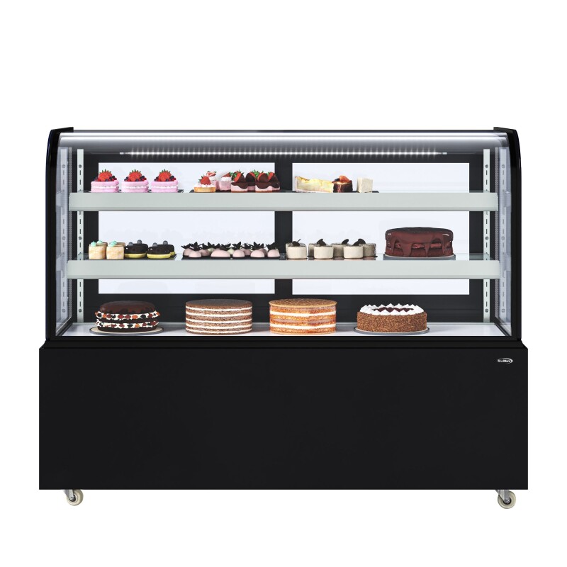 60 in. Refrigerated Bakery Display Case in Black, 17.6 cu. ft KMCDHF17CBK