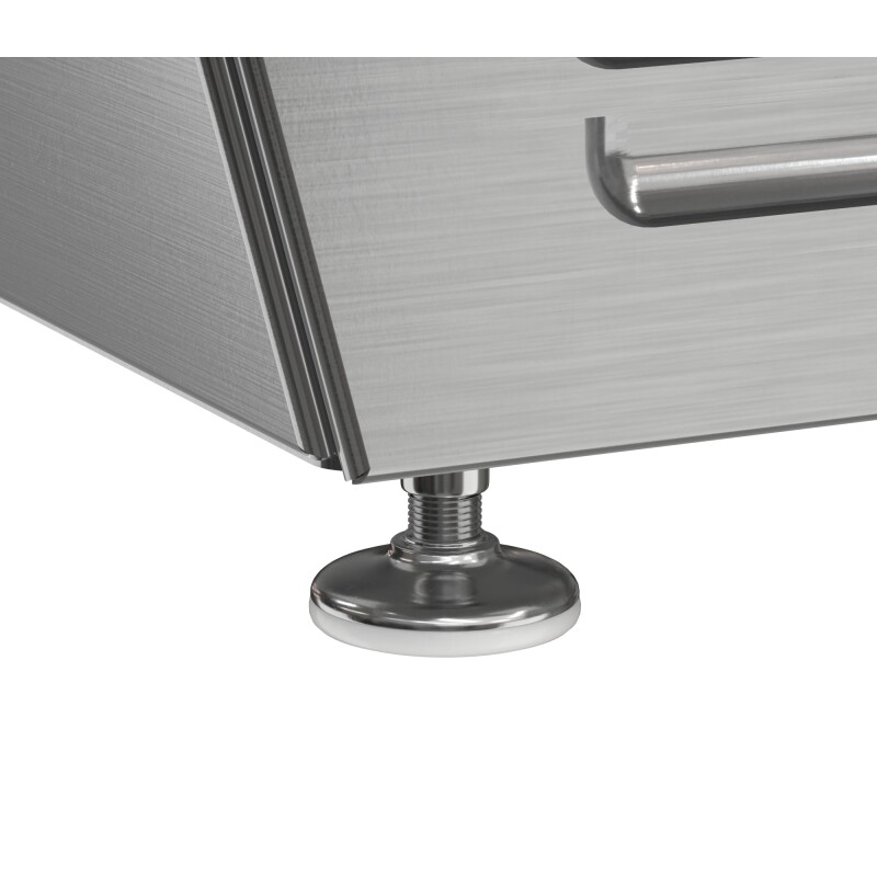 39 in. 5-Pan Countertop Ice Cream Display Freezer with Glass Top in Stainless-Steel KMCGD5P, product image 12 of 13