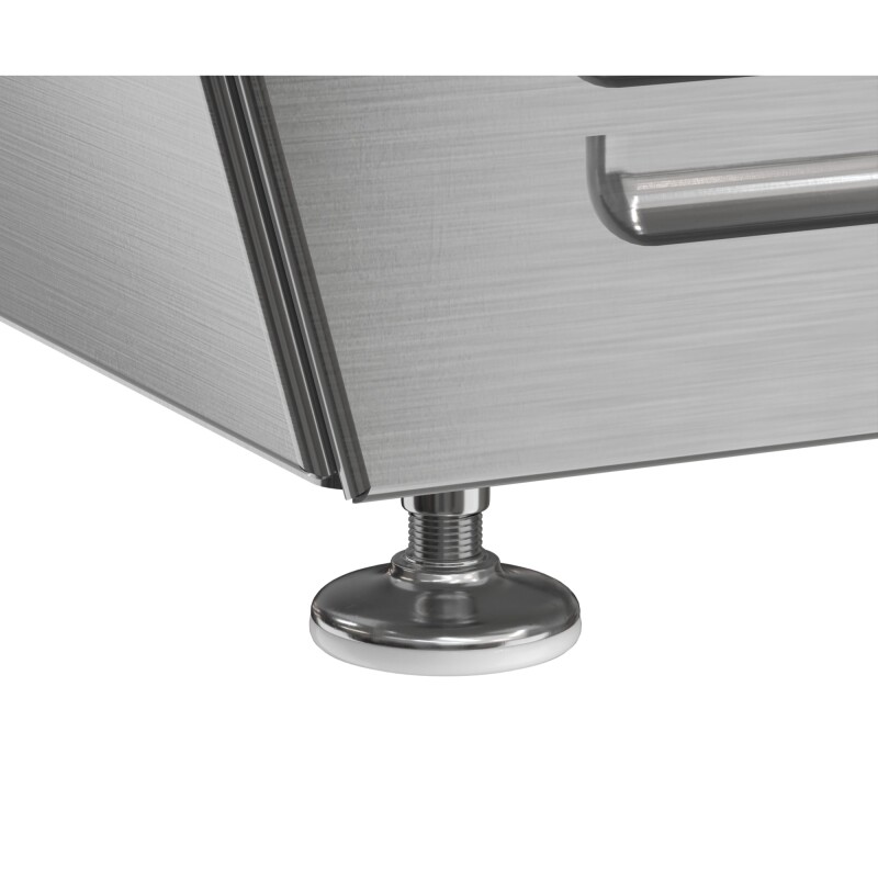 45 in. 6-Pan Countertop Ice Cream Display Freezer with Glass Top in Stainless-Steel KMCGD6P45, product image 11 of 13