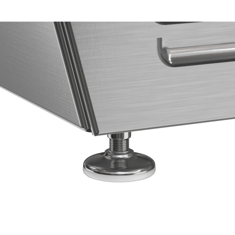 39 in. 5-Pan Countertop Ice Cream Display Freezer with Curved Glass Top in Stainless-Steel KMCGDR5P, product image 13 of 13