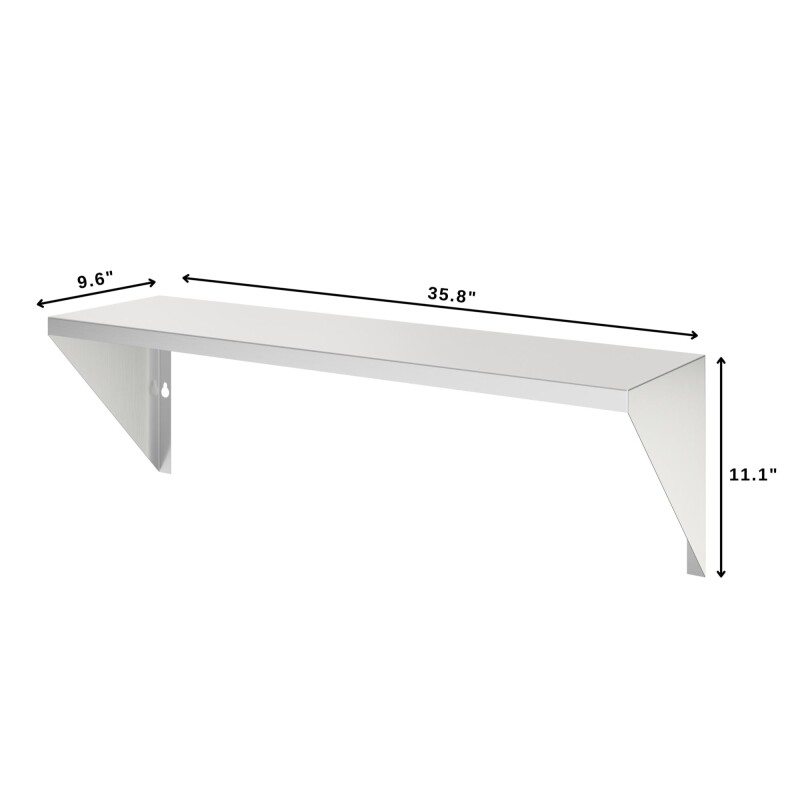 36 in. Front Shelf for Commercial Outdoor Grill in Stainless-Steel KMCGFS36, product image 2 of 3
