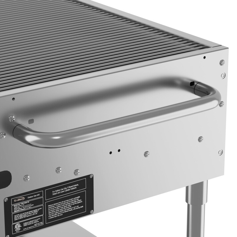 36 in. Commercial Mobile Outdoor Grill in Stainless Steel KMCGM36, product image 6 of 10