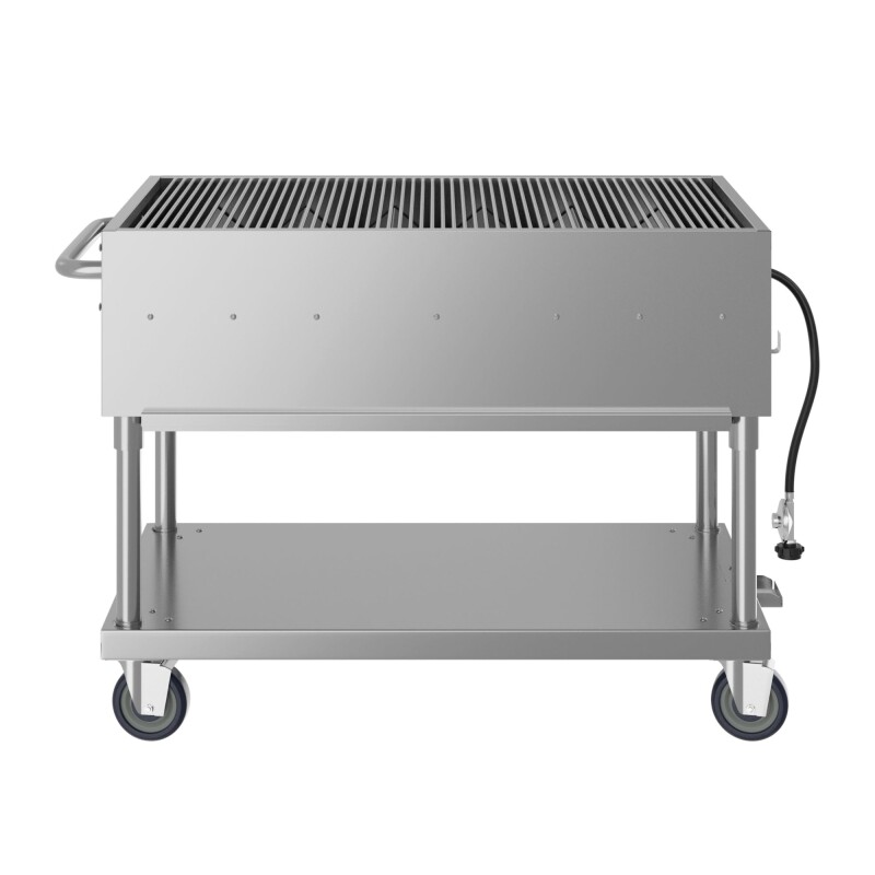 48 in. Commercial Mobile Outdoor Grill Stainless Steel, ETL Listed in Stainless-Steel KMCGM48, product image 6 of 11