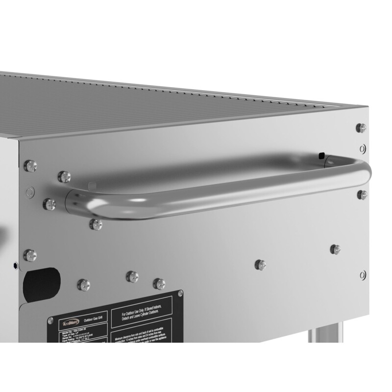 48 in. Commercial Mobile Outdoor Grill Stainless Steel, ETL Listed in Stainless-Steel KMCGM48, product image 8 of 11