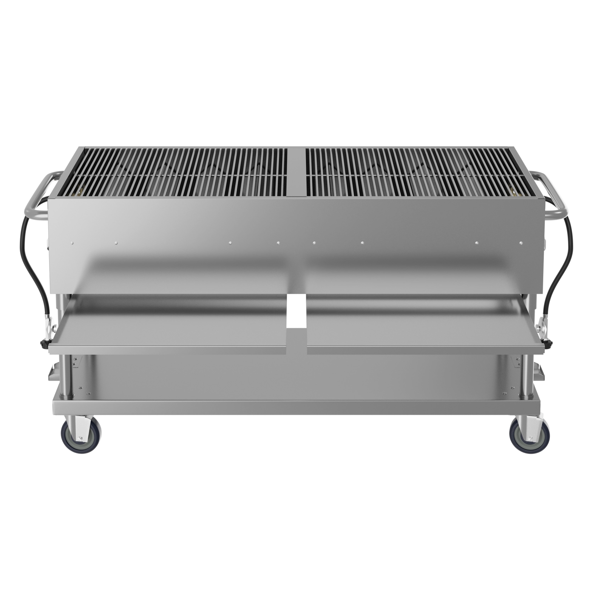 60 in. Commercial Mobile Outdoor Propane Gas Grill, ETL Listed, Stainless-Steel KMCGM60