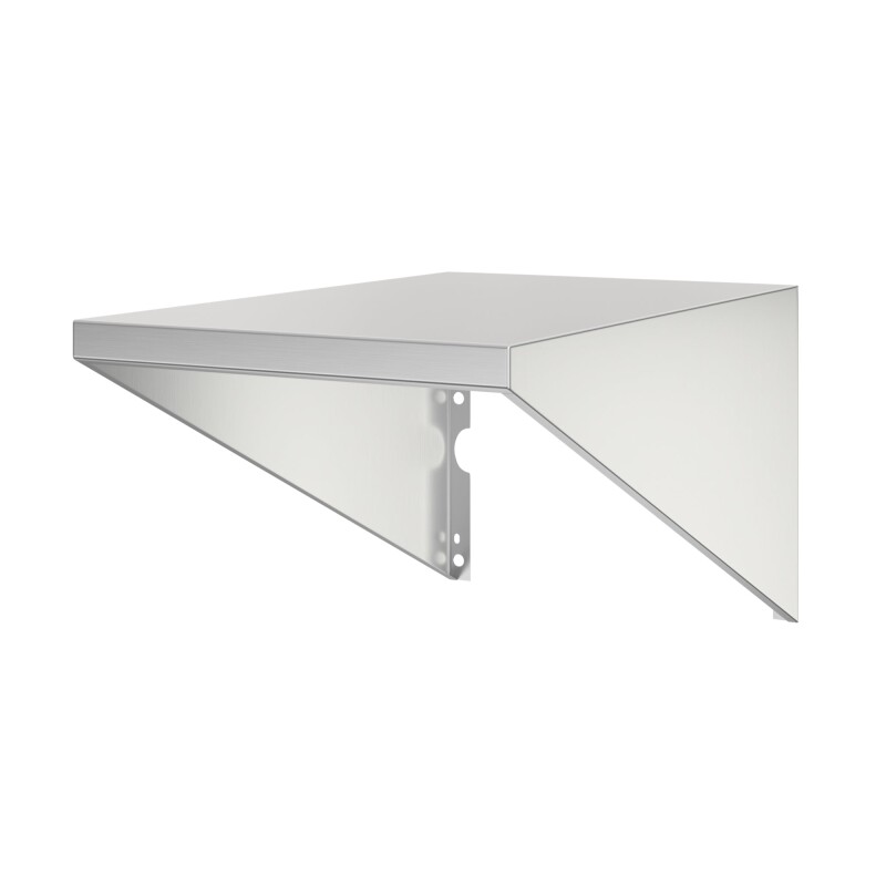 14 in. Rugged and Durable Side Shelf for Commercial Outdoor Grill in Stainless-Steel KMCGSHELF, product image 2 of 3