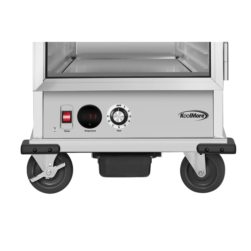 33 in. Commercial Non-Insulated Heated Holding Cabinet with 36-Pan Capacity and Glass Door in Silver KMCH36SNGL, product image 5 of 10