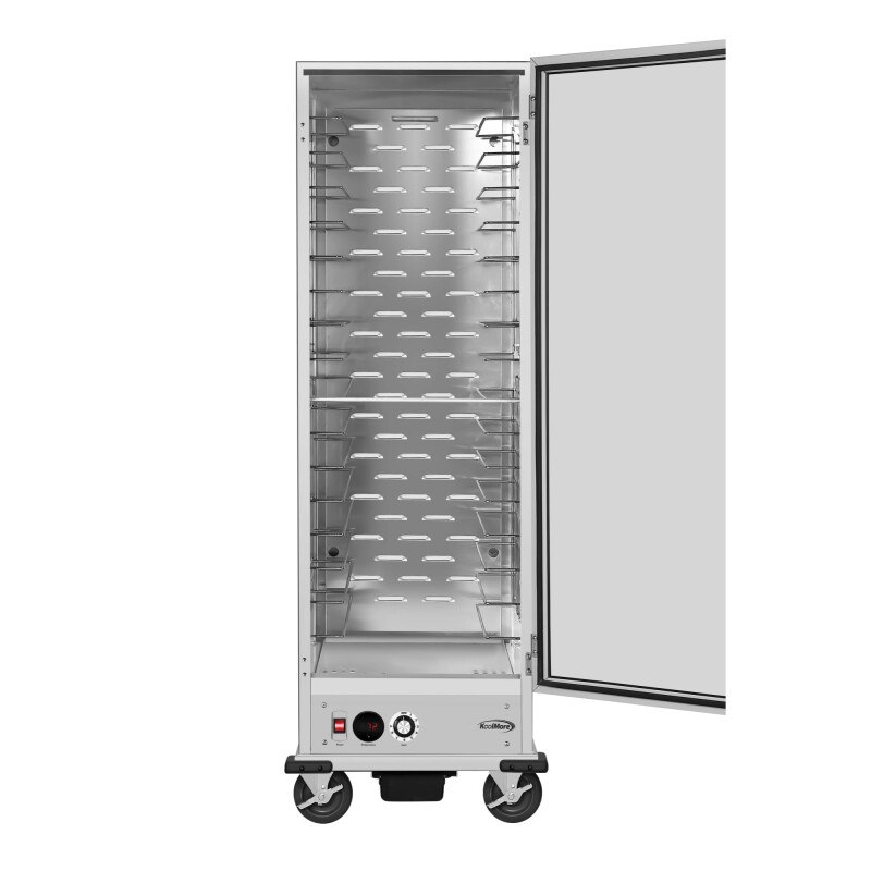 33 in. Commercial Non-Insulated Heated Holding Cabinet with Wire Racks and Glass Door in Silver KMCH36WNGL, product image 5 of 13