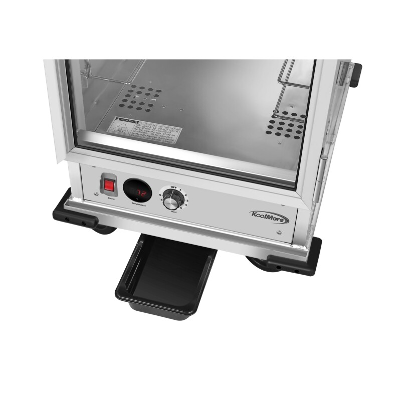 33 in. Commercial Non-Insulated Heated Holding Cabinet with Wire Racks and Glass Door in Silver KMCH36WNGL, product image 8 of 13