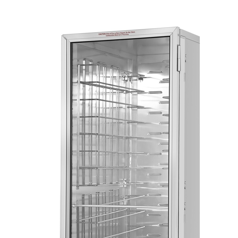 33 in. Commercial Non-Insulated Heated Holding Cabinet with Wire Racks and Glass Door in Silver KMCH36WNGL, product image 9 of 13