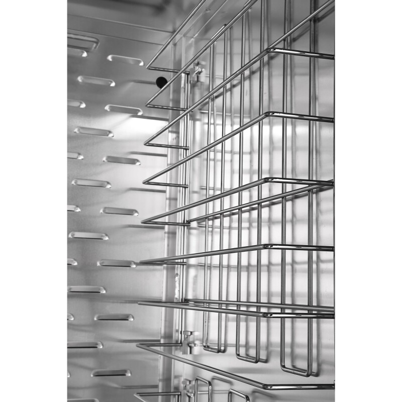 33 in. Commercial Non-Insulated Heated Holding Cabinet with Wire Racks and Glass Door in Silver KMCH36WNGL, product image 11 of 13