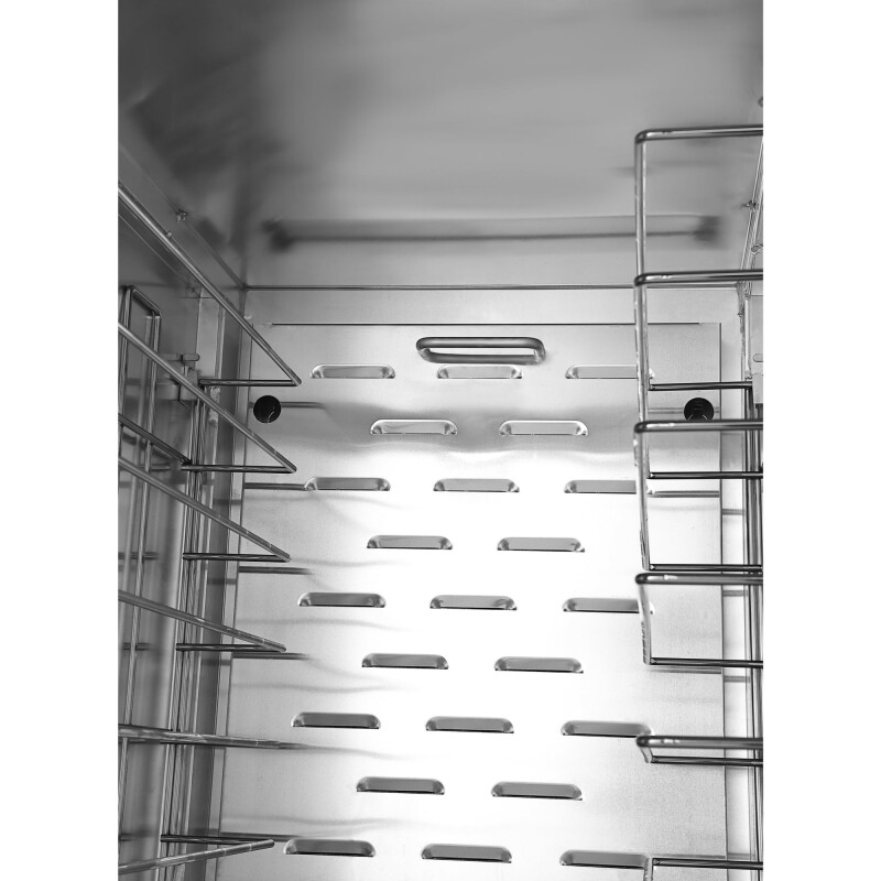 33 in. Commercial Non-Insulated Heated Holding Cabinet with Wire Racks and Glass Door in Silver KMCH36WNGL, product image 12 of 13