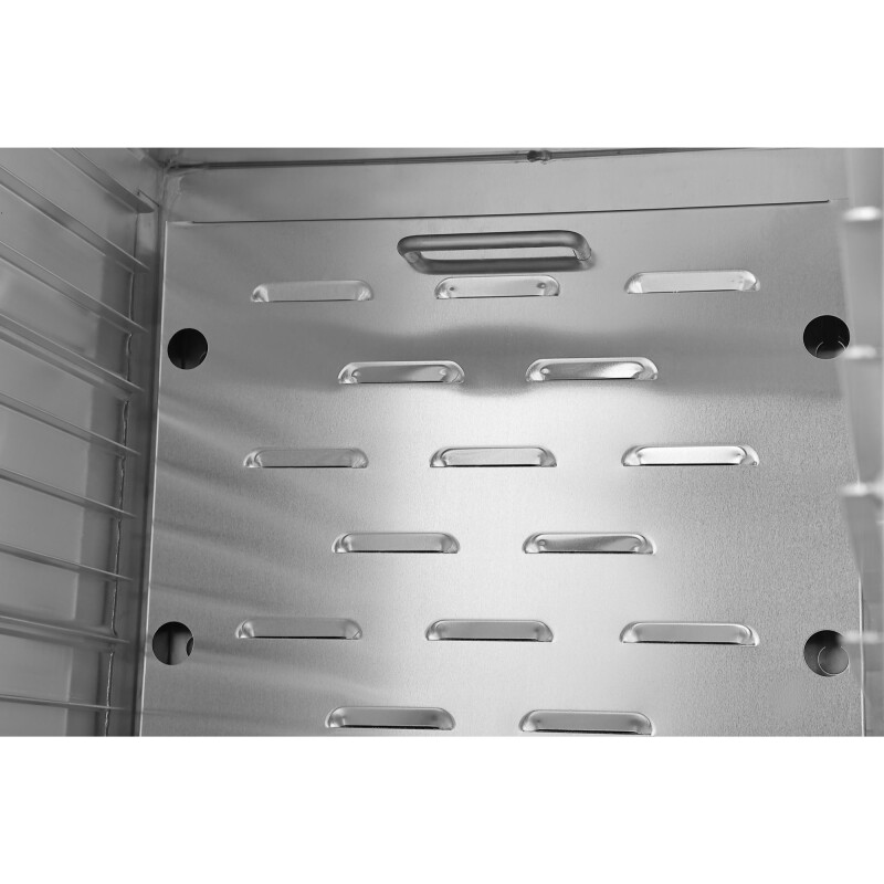 33 in. Commercial Insulated Half-Size Heated Holding Proofing Cabinet with 12-Pan Capacity and Glass Door in Silver KMCHP12SIGL, product image 8 of 11